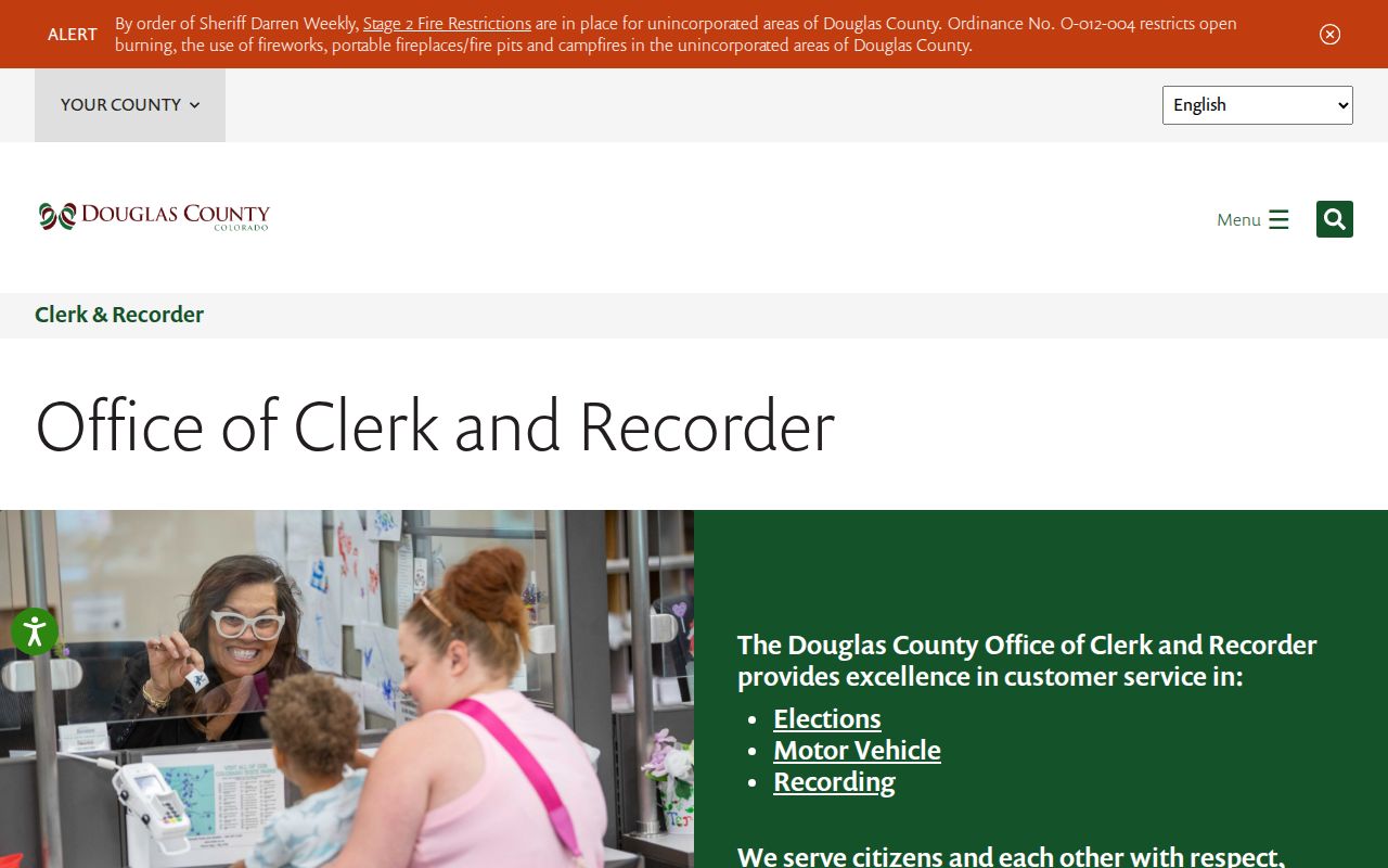 Douglas County Clerk of Court records office distinction