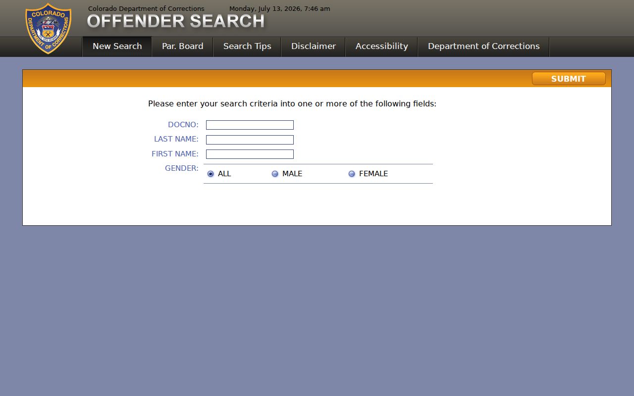Douglas County arrest records and court charges Colorado DOC offender search