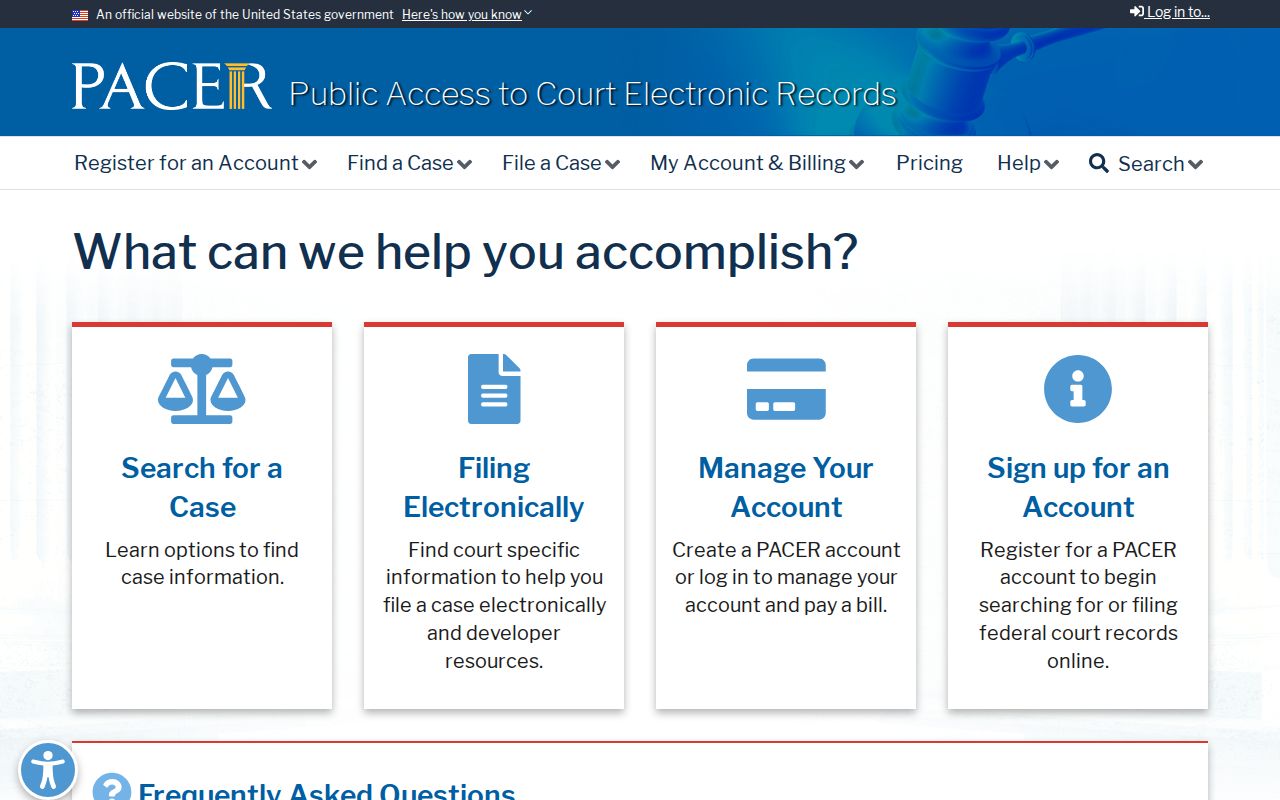 Douglas County court dockets PACER federal docket access