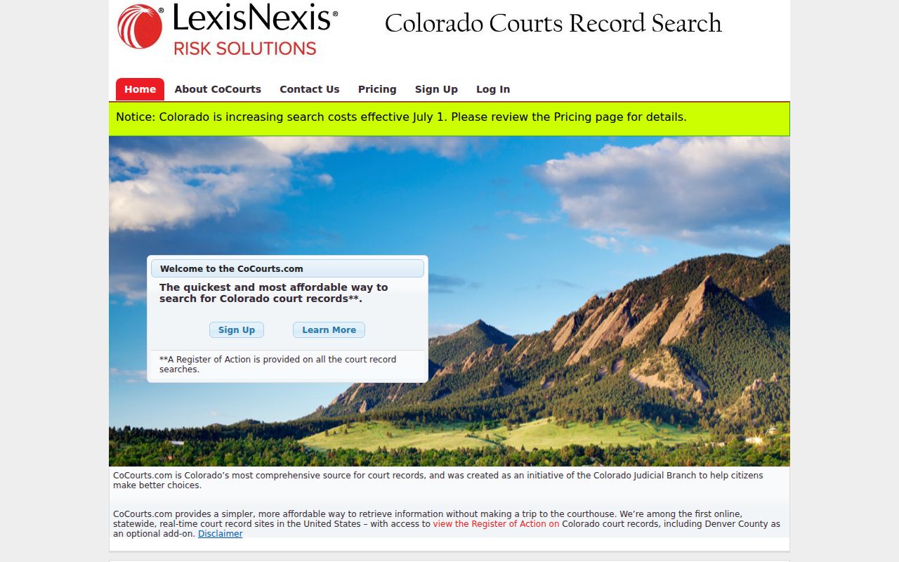 Douglas County court records CoCourts register of actions