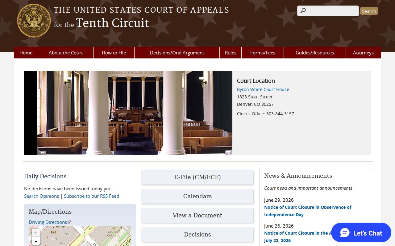 Douglas County District Court Tenth Circuit federal appeal distinction