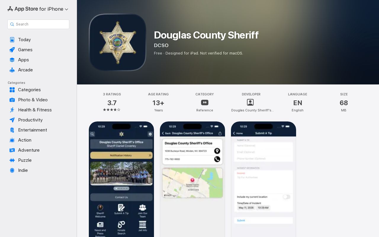 Douglas County sheriff app for records tips and public safety