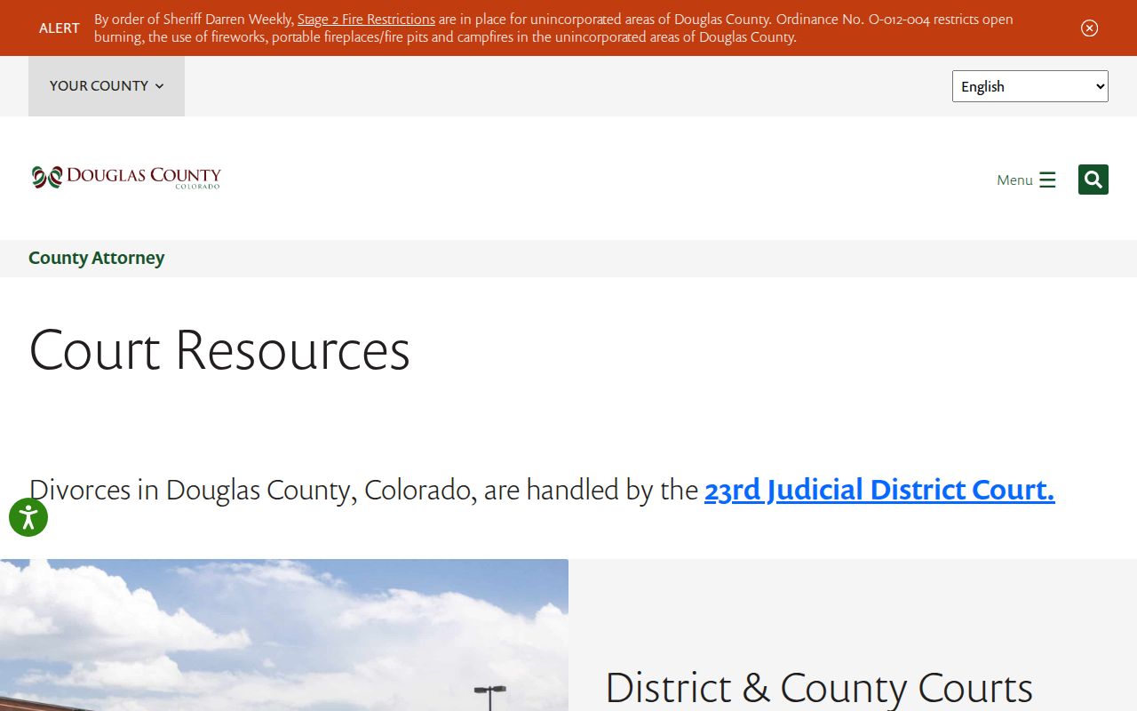 Douglas County court records court resources page