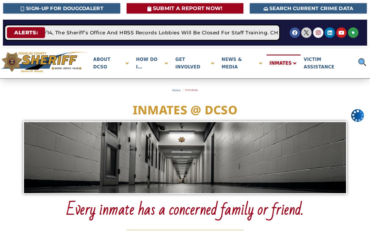 Douglas County inmate records inmate information page