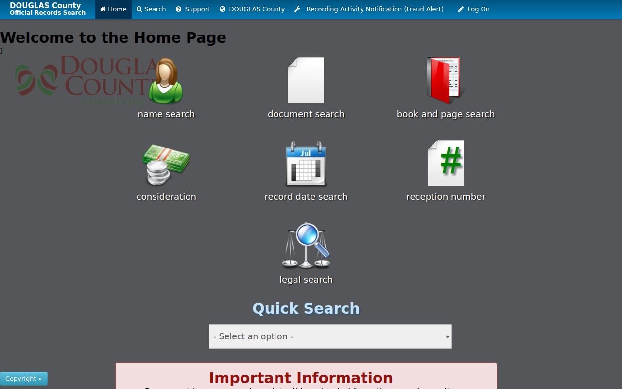 Douglas County marriage records LandmarkWeb search portal