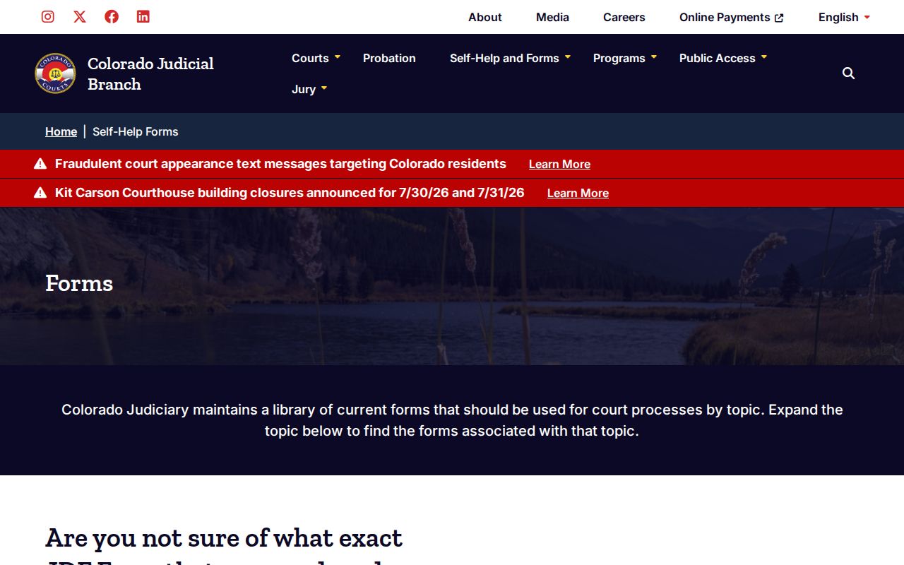 Douglas County probate records Judicial Branch probate forms catalog